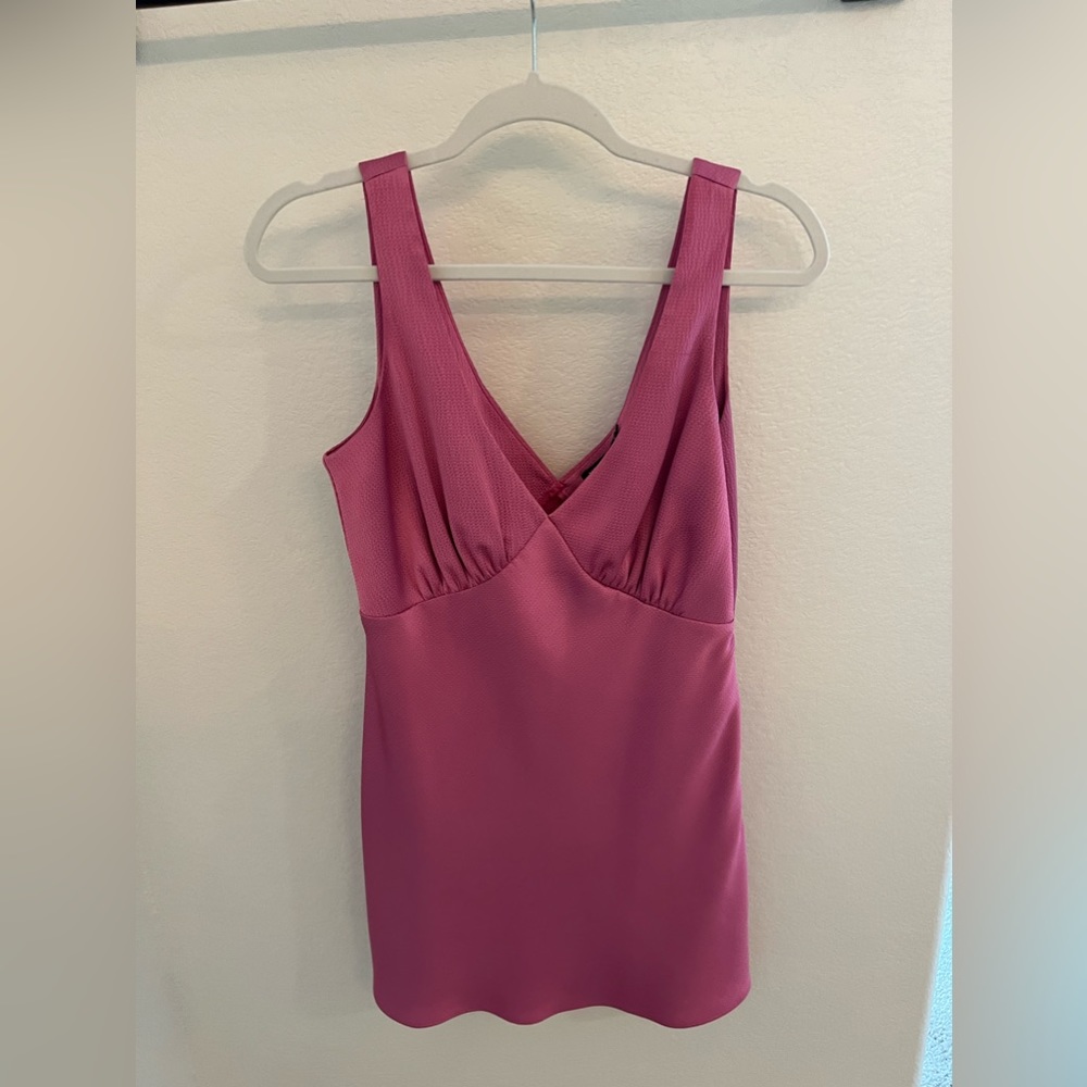 Nasty gal, pink satin mini dress